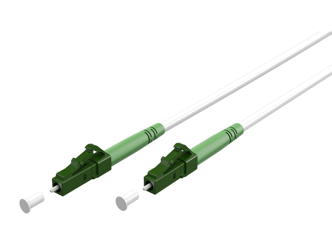 Cabo De Fibra Óptica, Monomodo (os2), Branco (simplex), 2 M Aquaforge (ftth)