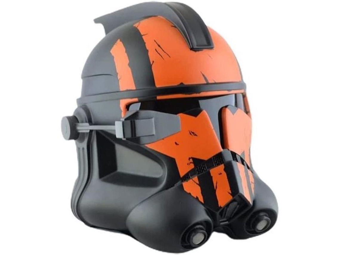 Máscara facial de látex para cosplay Stormtrooper, adereço para máscara de ferreiro S/MARCA