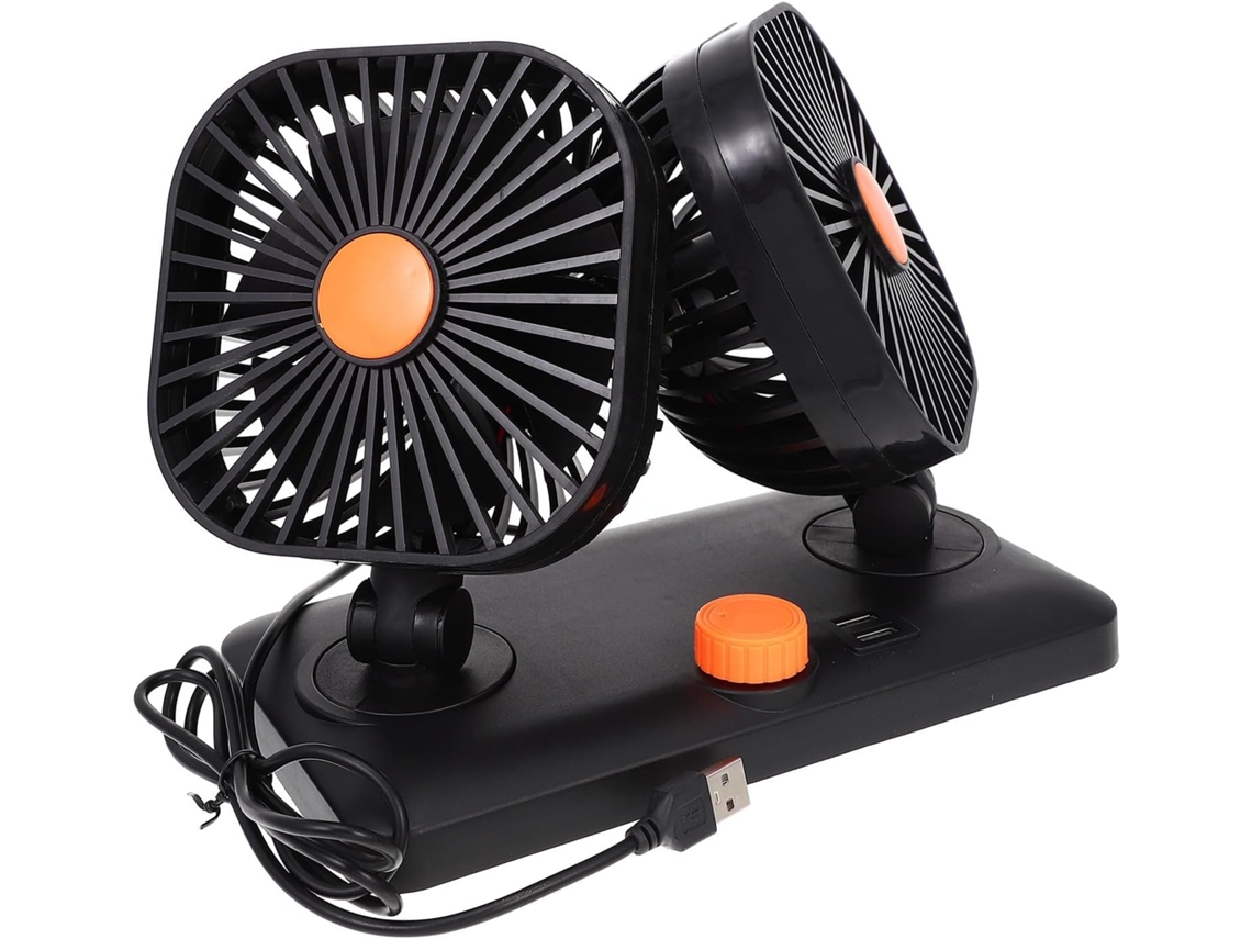 Ventilador Usb Portátil Preto De 30 W Para Camping, Ventilador Silencioso Para Veículo.