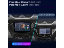 9 Polegadas compatível com Apple Carplay e Android Autorádio para Opel Corsa 2015 2019 HEXINEX