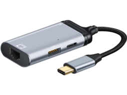Adaptador Usb c para Vga Durável, em Alumínio, Compatível com Hdtv Até 4k. SFUSHOS