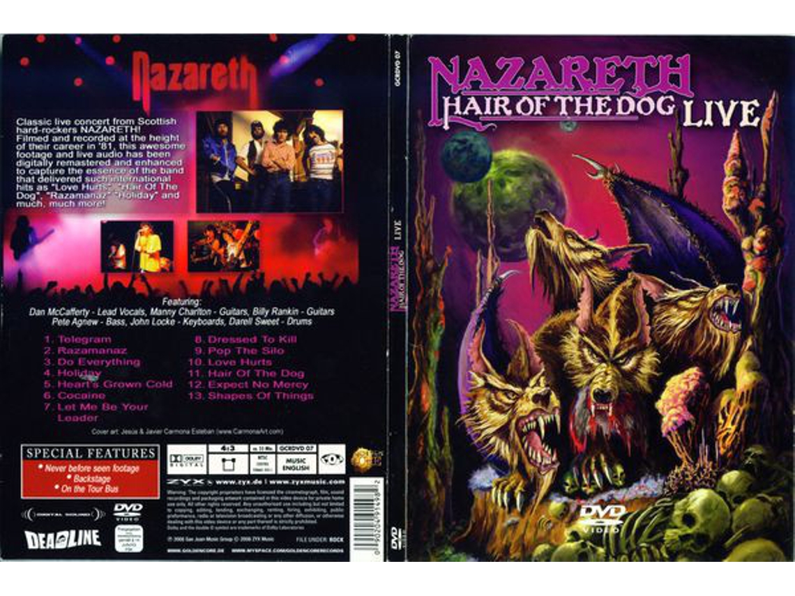 DVD Nazareth  - Hair Of The Dog Live