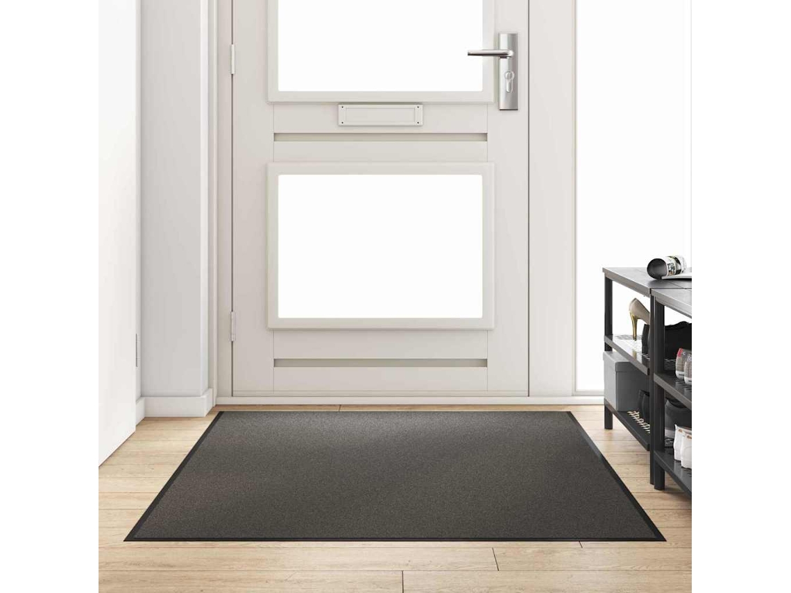 Vidaxl Tapete De Entrada Antracite E Preto 120 X 180 Cm 100% Poliamida