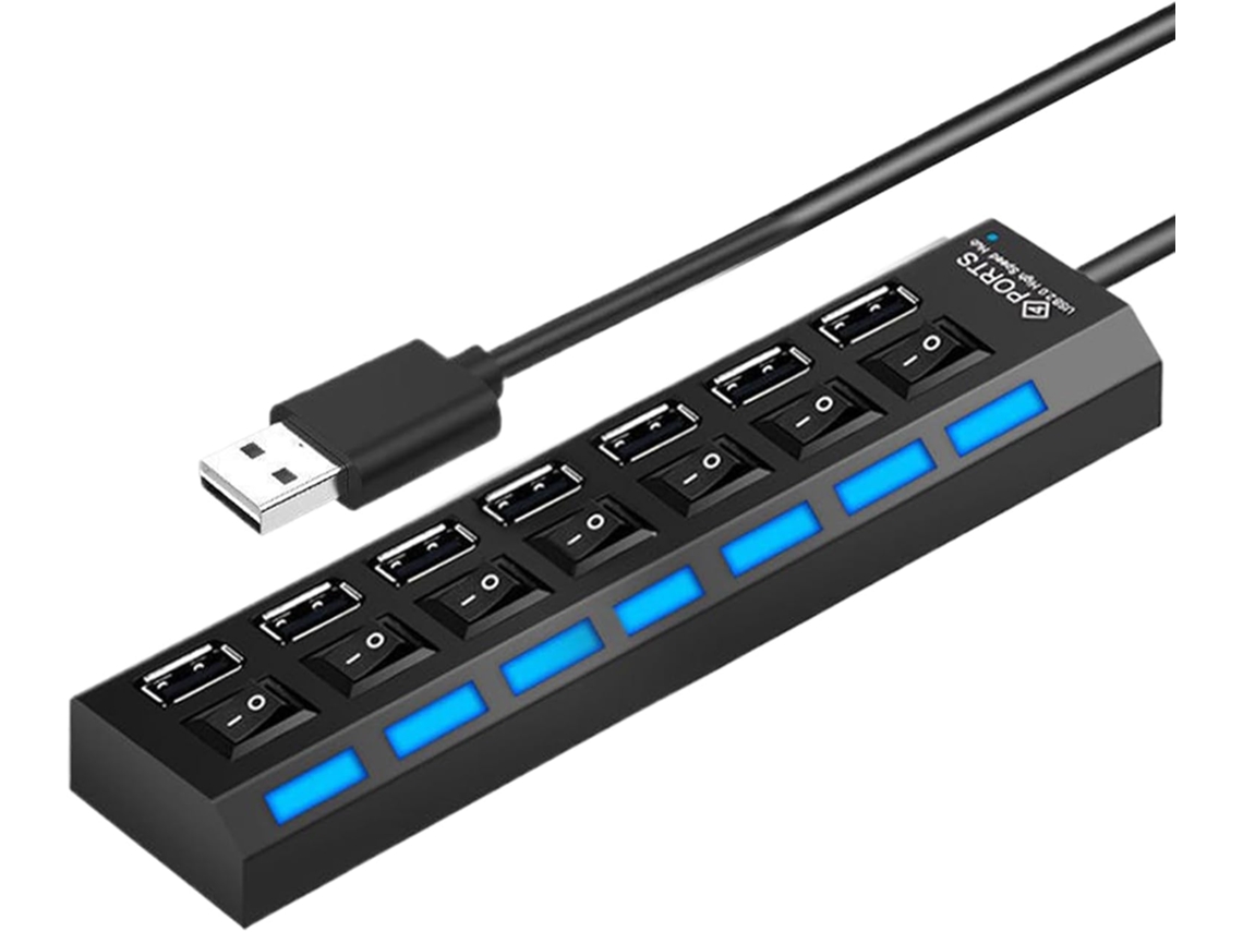 Hub Usb Para Transferência De Dados Multiportas Em Laptops