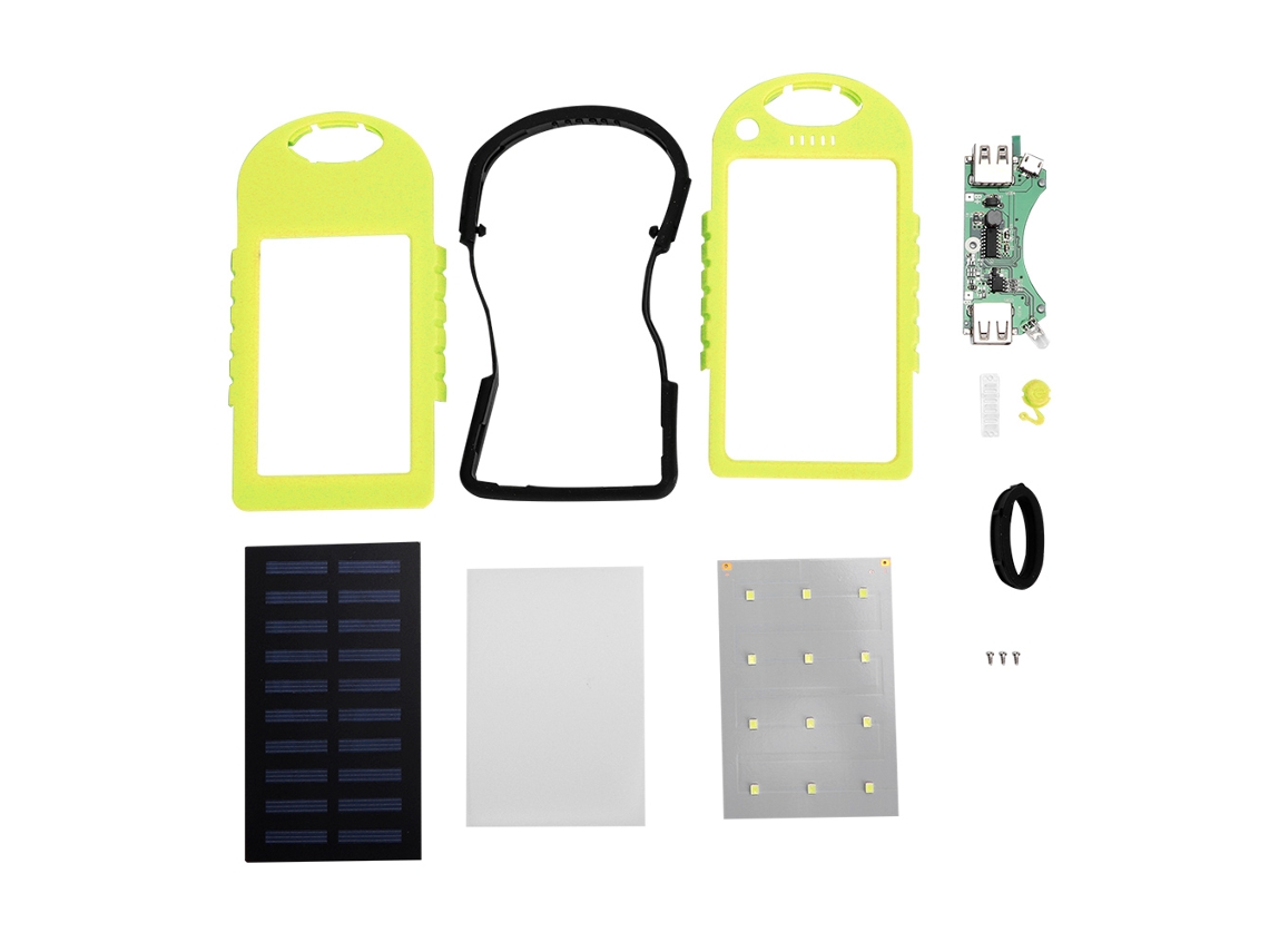 Kit Power Bank Solar com Luz Led EOOCOO