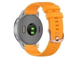 Bracelete para Garmin Silicone Fivela de Aço Rosé Laranja XIAOMOYU (20mm)