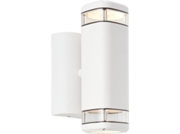 Arandela De Exterior - Brilliant - Jandy - Branco - Metal/vidro - Gu10 Max 2x18w - Ip44