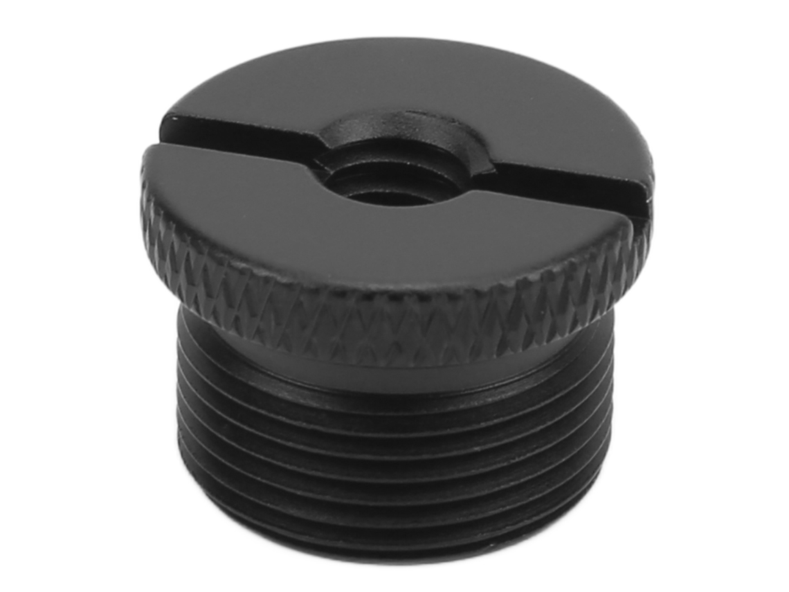 1/4 Inch Female To 5/8 Inch Male Thread Adapter Aluminum Alloy Microphone Screw Adapterblack F18a LAXISCREED
