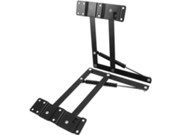 Dobradiça De Mesa Dobrável Rebatível Em Aço Preto Com Suporte Pneumático Para Porta Armário
