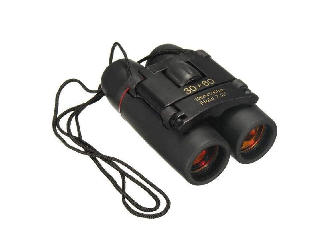 RUMOCOVO Mini Telescópio Zoom Portátil 30X60 Visão Diurna e Noturna para Acampar e Viagens Red Plating Film Scope