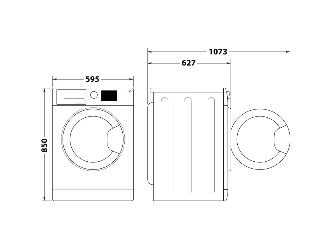 Whirlpool Ffb 8258 Wv Ee Máquina De Lavar Carregamento Frontal 8 Kg 1200 Rpm Branco