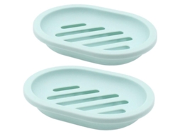 2026-2-pack Portavasos De Jabón Com Escape, Anti-umidade, Fácil Limpeza, Durável, Cor Verde