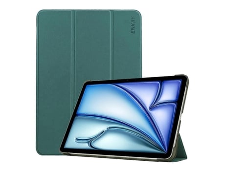 Capa Inteligente De Couro E Plástico Com Textura Custer Tripla Enkay Para Ipad Air 13 2025/2024 Facpoet