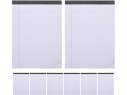 Bloc-notes Juridique Ligné 8pcs Papier Blanc 400 Folhas Para Abacates