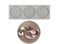 Moldes de Silicão 3D para Chocolate Padrão de Flor Decoração de Bolo e Açúcar RNEMITERY