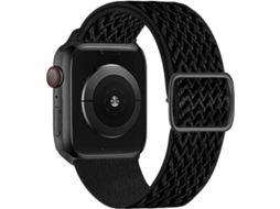 Bracelete Apple Watch 38/41 mm SWISSTEN Nylon (Preto)