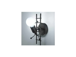 Uma Unidade Luminária de Parede Cor Preta Sem Suporte de Madeira Não Inclui Fonte de Luz Disponível para Compra na Página de Detalhes