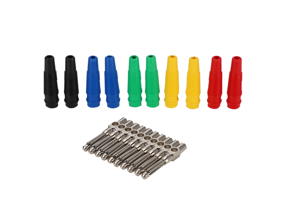 Laxiscreed Conector Banana De Cobre Puro 4mm Para Alta Corrente 32a Áudio De Alta Qualidade
