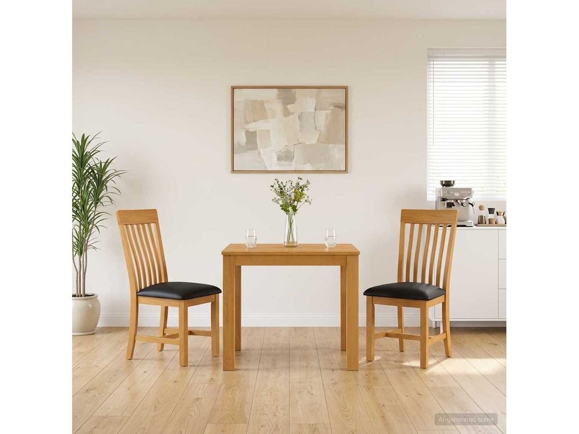 Vidaxl Conjunto De Sala De Jantar 3 Unid. Preto