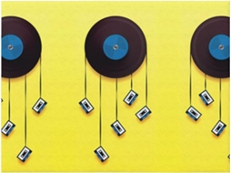 Colcha de Flanela Macia e Aconchegante para Sofá Quarto com Estampas Discos Vinil Fitas Cassete Modernas 101 6