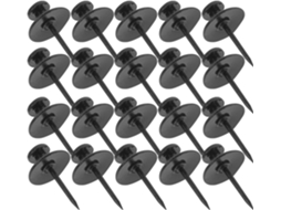 Conjunto De 30 Tachinhas Multifuncionais Em Liga Zinco Preta Para Decoração Paredes E Fixação Pôsteros Escritórios