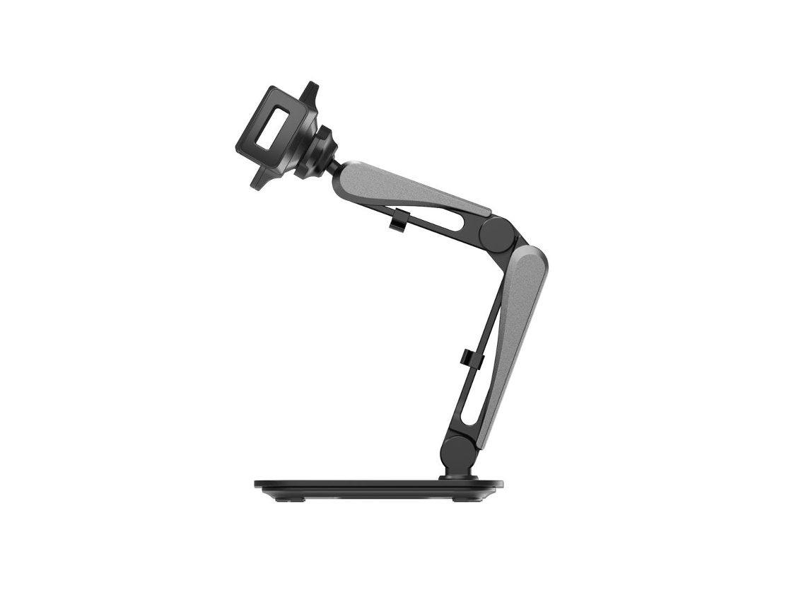 Suporte Para Celular E Tablet Nördic, Inclinável E Giratório 360 Graus, Base Pesada De Alta Qualidade, Preto.