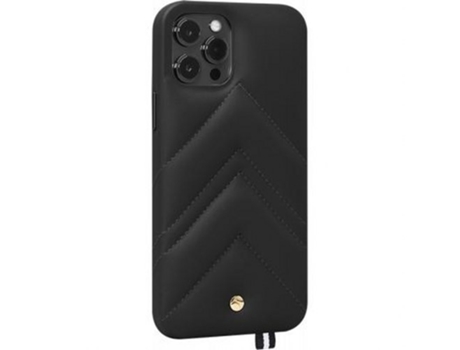 Capa para iPhone 12 Pro Max ARTEFAKT Pele Preto .