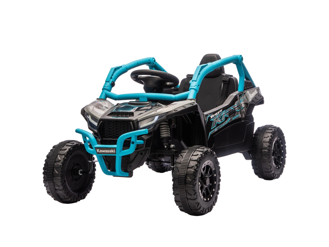Carro Elétrico Para Crianças 12v Kawasaki Teryx Krx 1000 A Bateria Utv Com 2 Motores Controlo Remoto 2,4g Suspensão Traseira Faróis Usb Para Acima