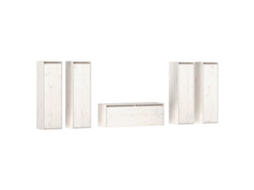 Tv Cabinet Set, Tv Cabinet Sets Vidaxl Branco Madeira De Pinho (n/a)