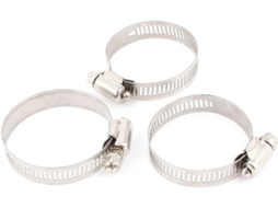 Conjunto de 3 Abraçadeiras Aço Inoxidável Ajustáveis ​​para Mangueira Turbo, 2" Diâmetro, 27 Mm a CHABERLU