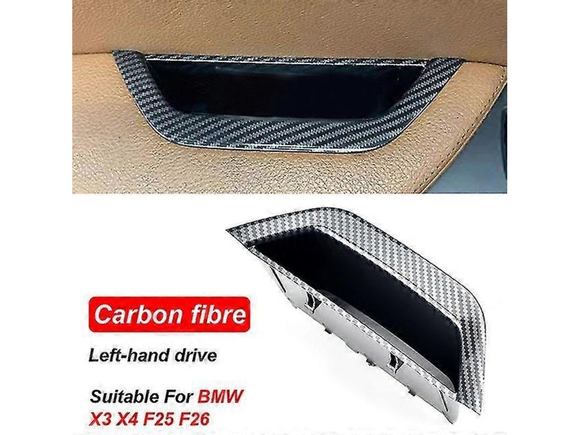 Nova Alça Interna Painel De Braço Porta Caixa De Armazenamento Lhd Rhd Para Bmw X3 X4 F25 F26 2011-2017 Carbon Fiber-lhd