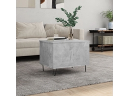 Vidaxl Mesa De Centro 60x44,5x45 Cm Derivados Madeira Cinzento Cimento