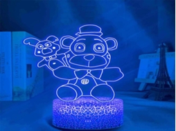 Lurelia Luz Noturna 3d Em Forma De Urso Com Controlo Remoto, Sensor De Toque, Brilho Regulável E Rgb Para Quarto Infantil