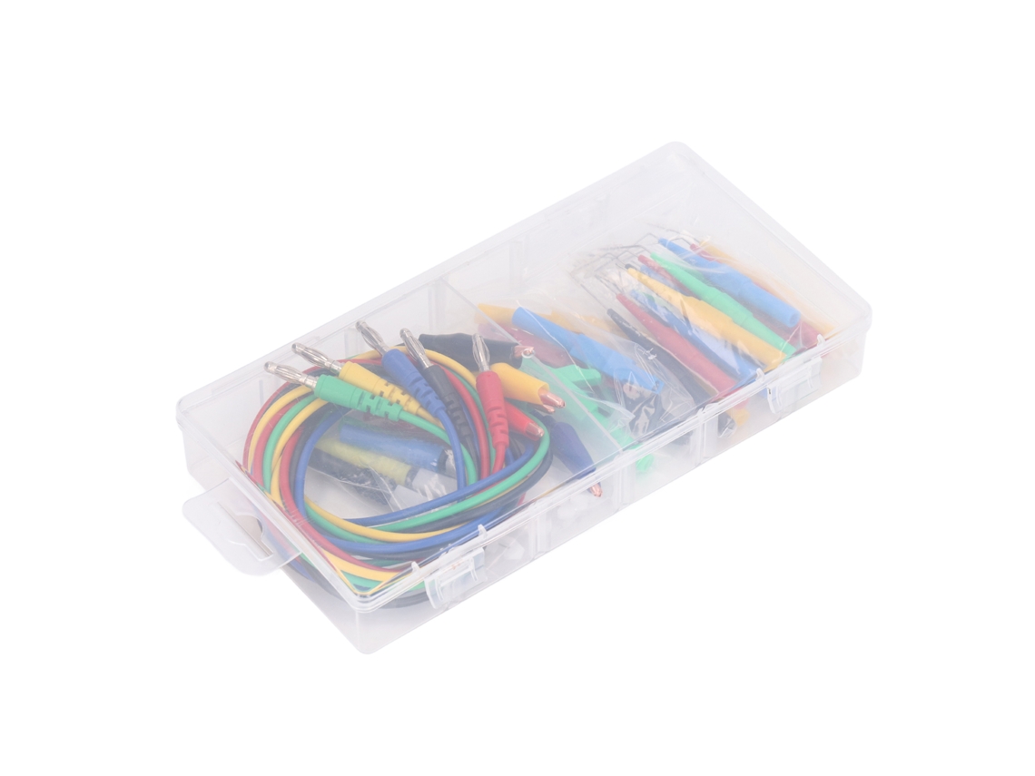 Kit De Cabos De Teste Com Plugues Banana De 4mm Para Diagnóstico Automotivo