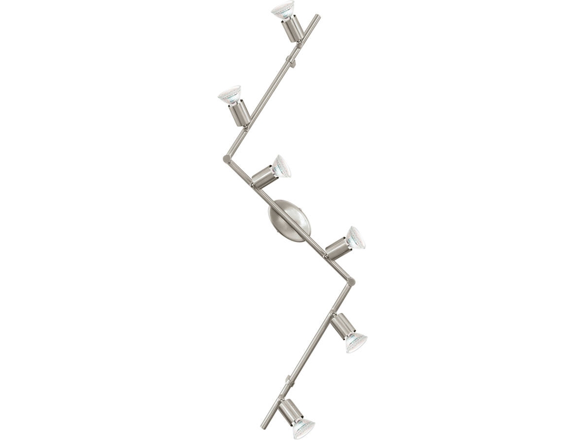 RéguaEGLO Buzz-Led 6x3W Aço