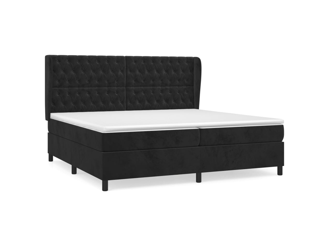 Box Spring Bed, Box Spring Beds Vidaxl Preto Veludo (200 X 200 Cm)