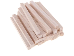 Conjunto De 30 Varetas Quadradas Madeira Balsa 100 Mm Para