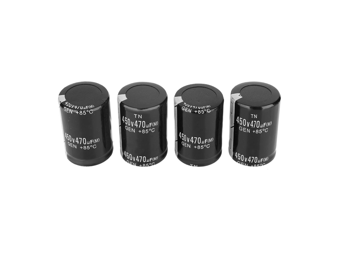 4 Pcs Capacitor Eletrolítico 450V 470μF