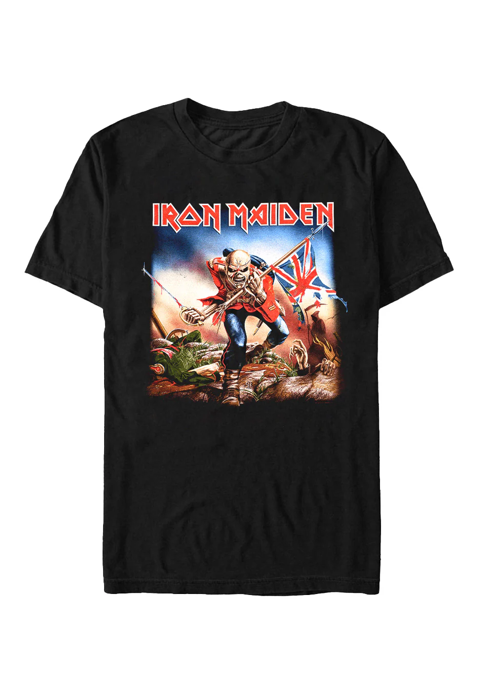 Size:m Rockinstone Iron Maiden - Trooper - T-shirt Unisex Adults