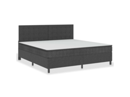 Box Spring Bed, Box Spring Beds Vidaxl Cinzeto Tecido (200 X 200 Cm)