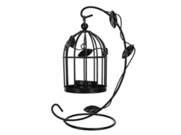 Suporte para Velas de Ferro, Pendurado, Gaiola de Pássaro, Decorativo S/MARCA