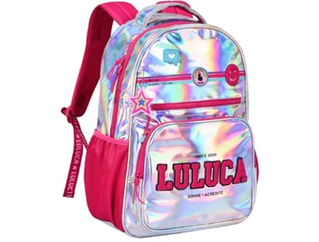 Mochila Holográfica com Chaveiro LULUCA