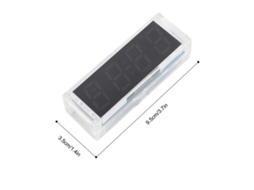 Relógio Led Compacto Laxiscreed Com Controlo De Luz, Data E Hora Para Diy