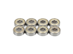 8 rolamentos de bola S/MARCA, 608zz, aço carbono, selados, para patinetes e dança, 8x22x7mm
