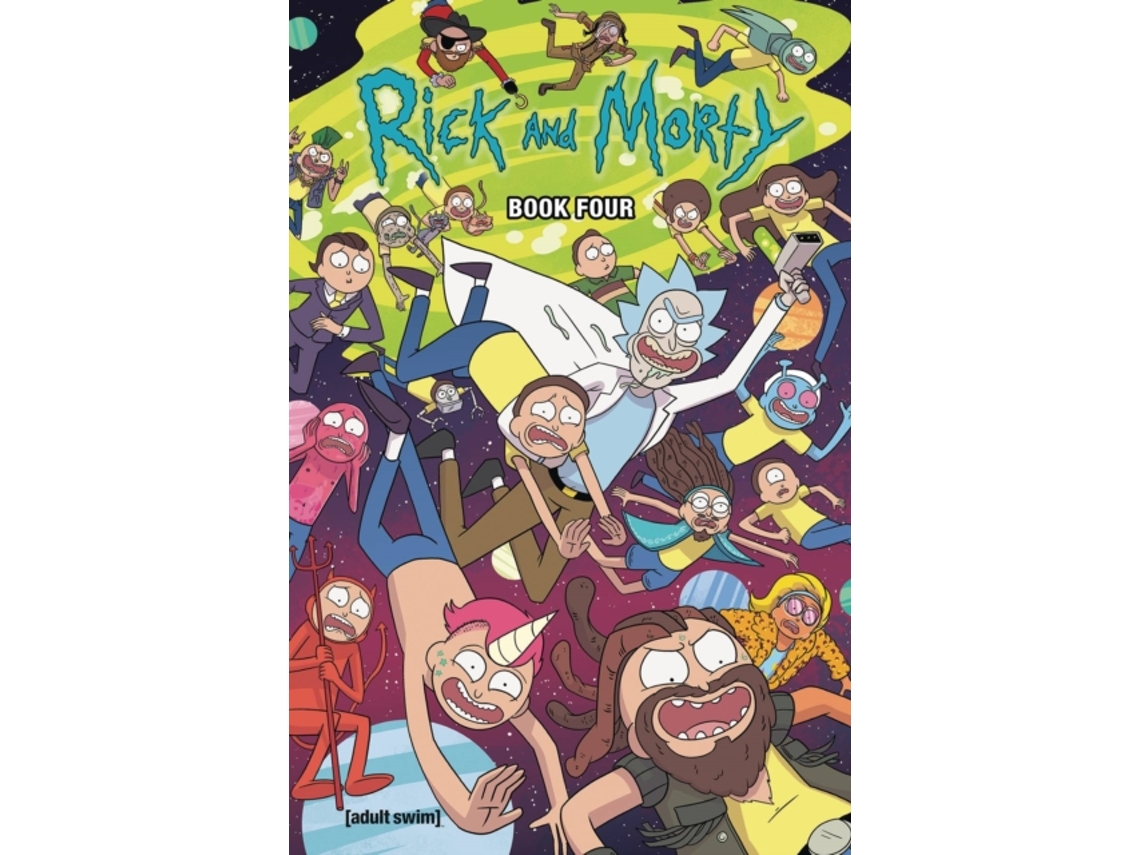 Livro Rick and Morty Book Four Deluxe Edition de Kyle Starks e Tini Howard (Inglês - Capa Dura)