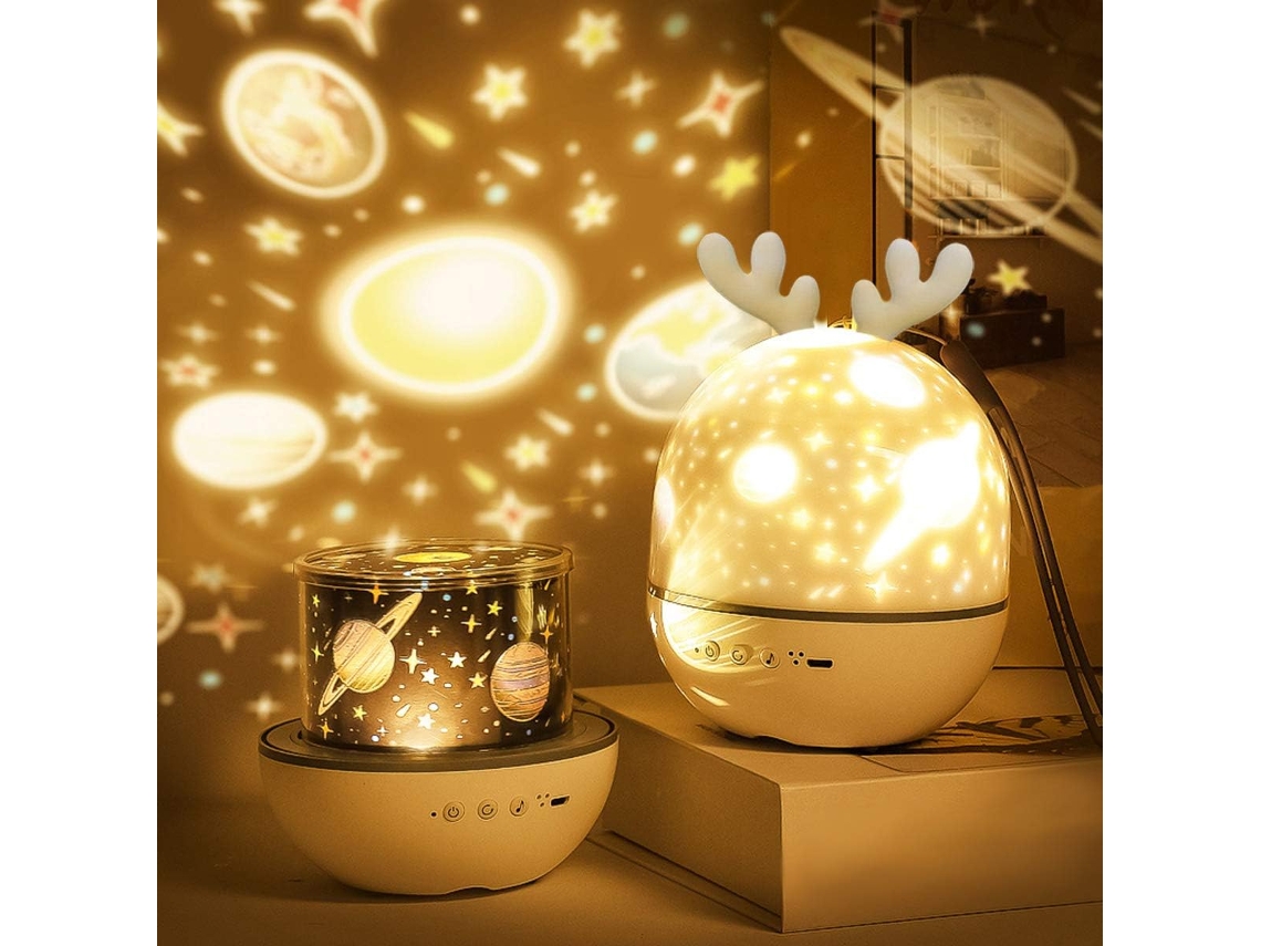 KOFIHETY Luz Noturna Celestial Harmony, Projetor De Céu Estrelado Multicolorido Com Rotação De 360°, Luz De Dormir Silenciosa Para Quartos Relaxantes, Temporiz
