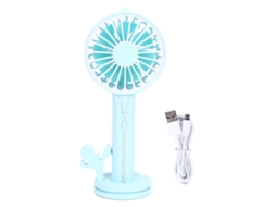 Ventilador Portátil De Mão Destacável Com 3 Níveis De Velocidade Do Vento E Recarregável Via Usb