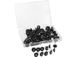 100 Tachinas Metálicas Numeradas, para Uso em Praças de Cortiça, Carteiras e Salas de Aula. Ideais para Organização.