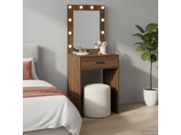 Vidaxl Mesa De Vestir Carvalho Marrom 50 X 41 X 135 Cm