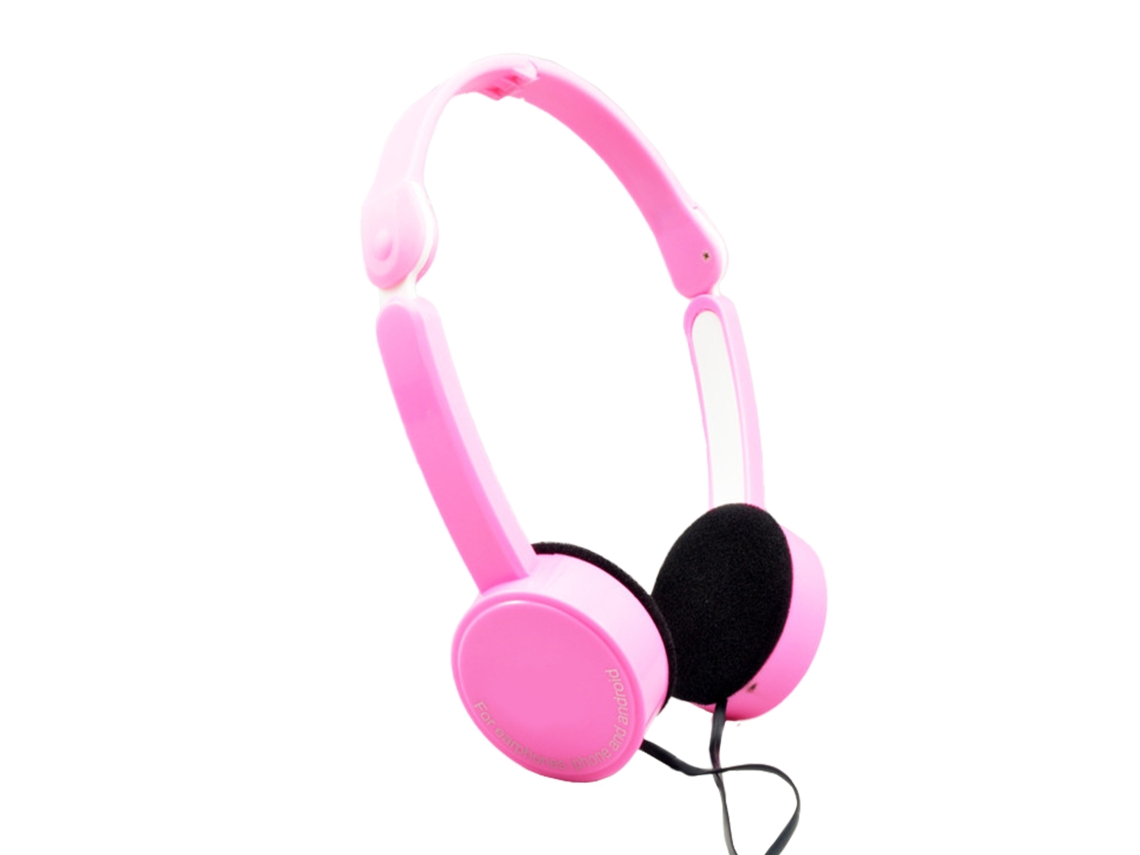 Fone de Ouvido Controle com Fio Fone de Ouvido Pliável Fone de Ouvido T 111 Rosa Enviado com Logotipo EOOCOO (controle com Fio, Pliável)